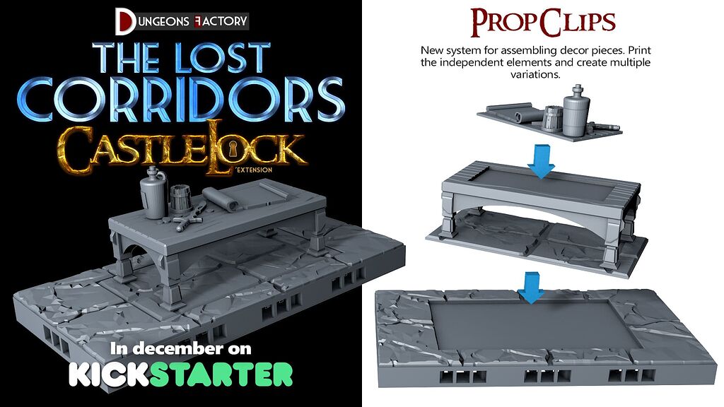 Kickstarter Castlelock L Extension Pour The Lost Corridors D Cors