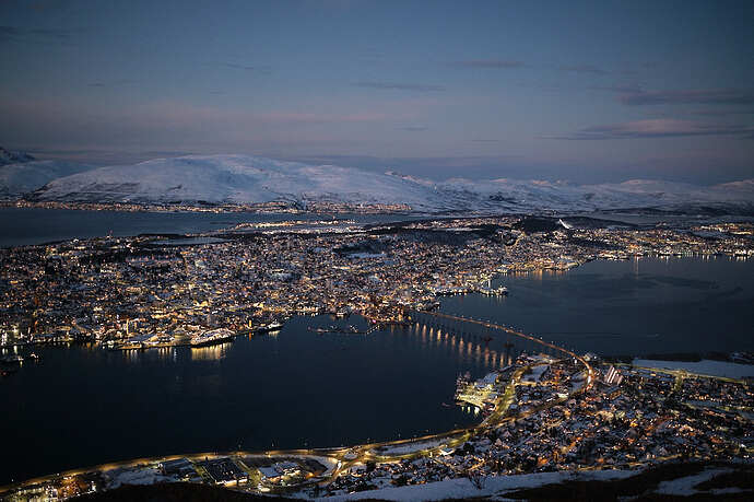 Tromso vu de haut